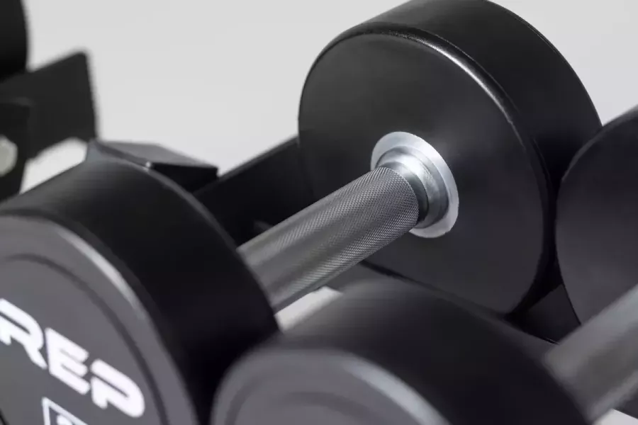 PU 圓形啞鈴組 (25KG-35KG) PU啞鈴組, 圓形啞鈴, 25kg啞鈴, 35kg啞鈴, 聚氨酯啞鈴, 啞鈴推薦, 居家健身房啞鈴, 加粗握把啞鈴, 漸進式超負荷, 胸推啞鈴, REP FITNESS啞鈴, REP-ST-DB55-SET-2535