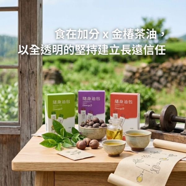 【金椿】隨身油包 10ml*10包/盒 苦茶油,茶花籽油,金花小菓,紅花大菓,紫蘇籽油,生飲,苦茶油推薦,苯駢芘