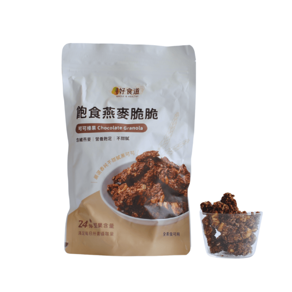 飽食燕麥脆脆 175g/袋 燕麥,燕麥脆,芝麻,奇亞籽,咖啡,杏仁,可可,榛果