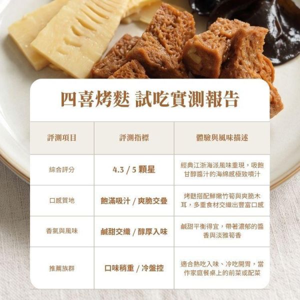 四喜烤麩(全素、低糖)-300公克/包 四喜烤麩,蔬食,冷凍,純素