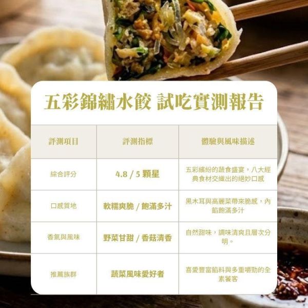 綠食匯-五彩錦繡水餃(全素、低糖)-26公克*20顆/包 素水餃,蔬食,冷凍,純素,推薦,蔬食推薦,素食推薦