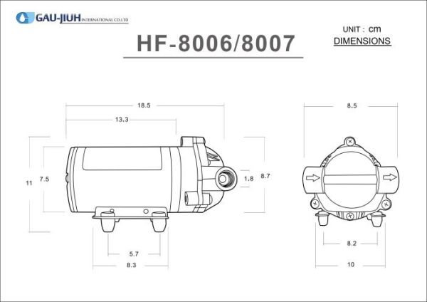 【水易購淨水】海頓HF-8007高流量RO加壓馬達 
