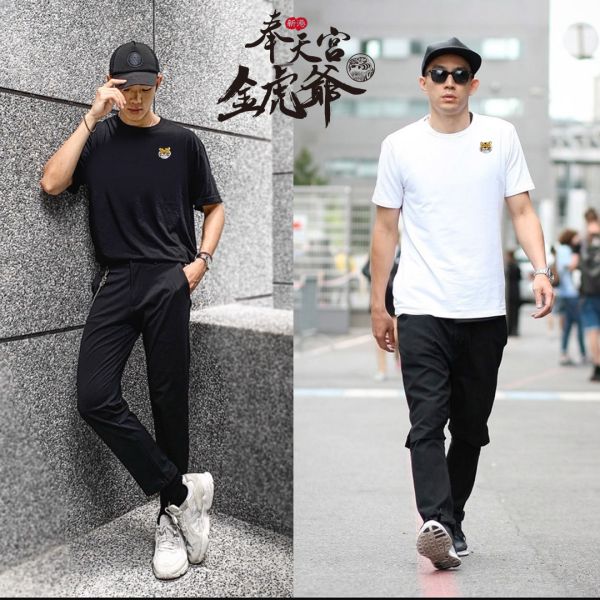 新港奉天宮金虎爺認證授權/霸氣總裁虎頭logo 新港奉天宮金虎爺認證授權/霸氣總裁虎頭logo-衣服 t恤