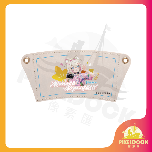Mococo Abyssgard 皮革飲料杯套 - Hololive Hololive 皮革杯套, 動漫飲料袋, VTuber 周邊, Hololive Merchandise, 收藏杯套, Anime Drink Holder, Mococo Abyssgard