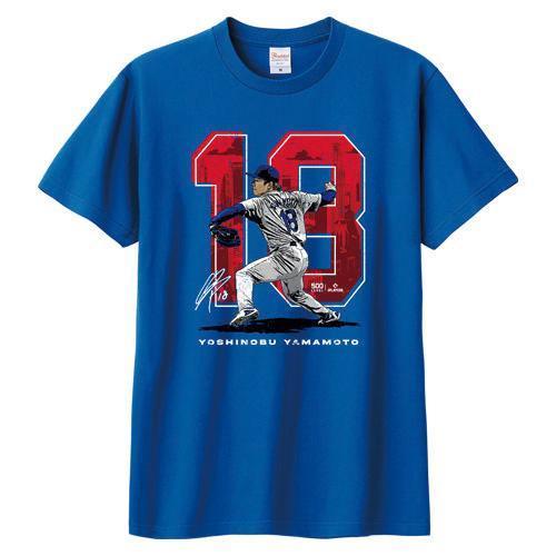 山本由伸 Yoshinobu Yamamoto【棒球應援T恤】Los Angeles D Japanese Name Number F&B 藍色 - MLBPA官方授權 500 LEVEL 山本由伸,山本由伸T恤,山本由伸應援,山本由伸周邊,WBC 2026,WBC世界棒球經典賽,世界棒球經典賽T恤,應援T恤,棒球應援服,正版授權,MLBPA官方授權,,球迷收藏,棒球周邊商品,美國潮牌500 LEVEL