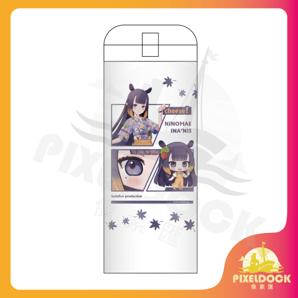 Hololive保溫杯-Ninomae Ina’nis Hololive 保溫杯, 動漫隨行杯, VTuber 周邊, Hololive Merchandise, 限量保溫瓶, Anime Mug, Ninomae Ina’nis
