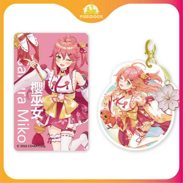 hololive iPASS Collection Sakura Miko Hololive 一卡通, Hololive 聯名卡, VTuber 聯名, 動漫交通卡, Hololive Merchandise, Anime IC Card, 限量收藏卡