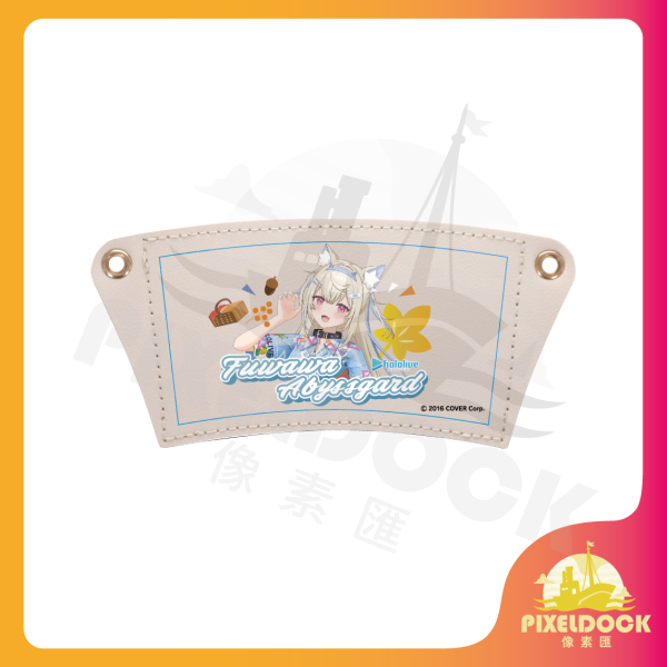 Fuwawa Abyssgard 皮革飲料杯套 - Hololive Hololive 皮革杯套, 動漫飲料袋, VTuber 周邊, Hololive Merchandise, 收藏杯套, Anime Drink Holder, Fuwawa Abyssgard