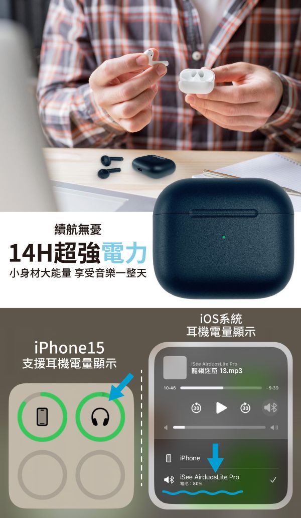 iSee Airduos 3 真無線藍牙耳機 藍牙5.3降噪防水Type-C 真無線藍牙耳機, 藍牙耳機推薦, iSee耳機, Airduos 3, TWS耳機, 藍牙5.3耳機, Type-C耳機, iPhone16耳機, 無線耳機降噪, 雙耳觸控耳機, 運動耳機防水, 電競耳機推薦, 8D音效耳機, 智能降噪耳機, 石墨烯單體耳機, 耳機音畫同步, 耳機長效續航, 藍牙耳機觸控操作, NCC認證耳機, Android藍牙耳機