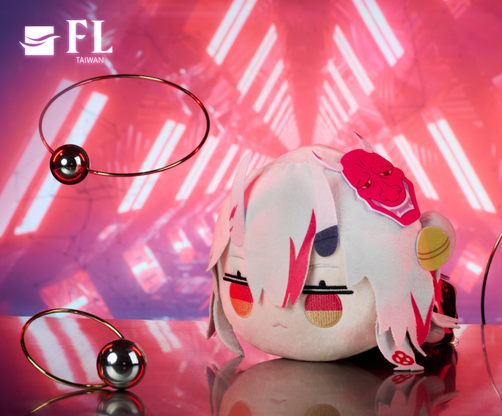 百鬼綾目-絨毛趴姿娃娃 Hololive 絨毛娃娃, Hololive FURYU 娃娃, VTuber 周邊, Hololive Merchandise, 限量收藏娃娃, Anime Plush Doll