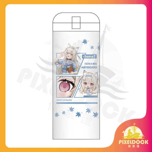 Hololive保溫杯-Fuwawa Abyssgard Hololive 保溫杯, 動漫隨行杯, VTuber 周邊, Hololive Merchandise, 限量保溫瓶, Anime Mug, Fuwawa Abyssgard