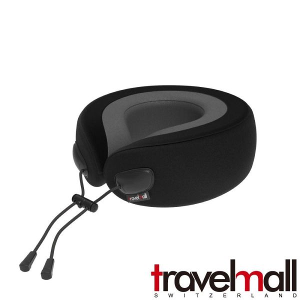 Travelmall REBOND-C型記憶海綿旅行頸枕 黑色 