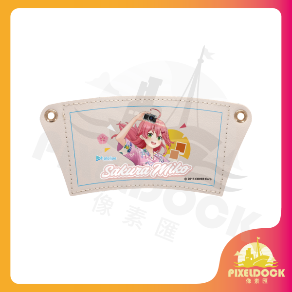 Sakura Miko皮革飲料杯套 - Hololive Hololive 皮革杯套, 動漫飲料袋, VTuber 周邊, Hololive Merchandise, 收藏杯套, Anime Drink Holder