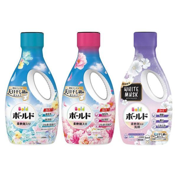 日本 P&G 寶僑 BOLD 3in1 濃縮柔軟洗衣精 610/680g瓶裝｜柔軟劑+洗衣精+除臭 日本P&G,BOLD,寶僑,BOLD洗衣精,P&G洗衣精,日本洗衣精,濃縮洗衣精,3in1洗衣精,三合一洗衣精,柔軟洗衣精,柔軟劑洗衣精,抗菌除臭,除臭洗衣精,室內晾曬,室內曬衣,持久留香,一次漂洗,省水洗衣精,濃縮洗劑,陽光皂香,華麗花香,白麝香,日本進口,衣物清潔,洗衣用品,永森生活補給站