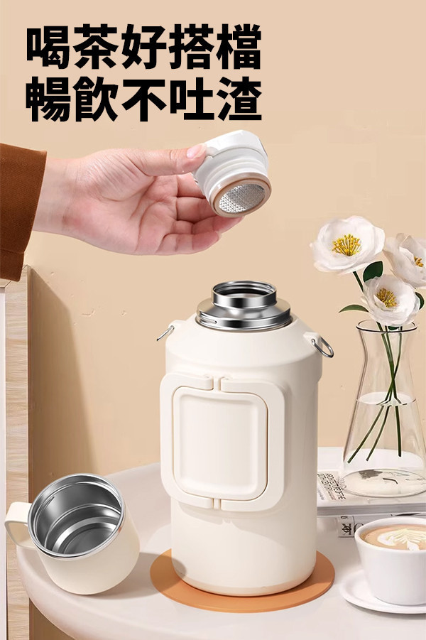 【2L超大容量】316不鏽鋼保溫壺｜可揹可提設計・戶外隨行 316不鏽鋼保溫壺,2L保溫壺,可揹保溫壺,可提保溫壺,隨行壺,不鏽鋼壺,戶外保溫壺,大容量保溫瓶,露營保溫壺,旅行保溫壺