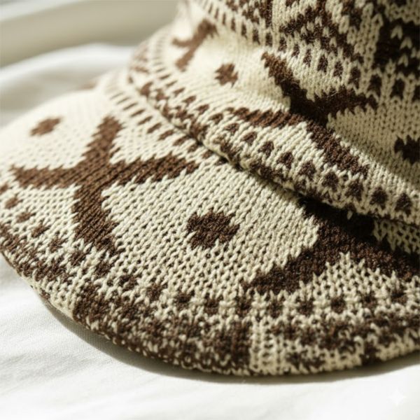 【經典北歐風】費爾島圖騰針織帽｜柔軟保暖・修飾臉型 針織帽,北歐風帽子,費爾島圖騰帽,保暖毛帽,冬季帽子,修飾臉型帽,毛線帽,通勤毛帽,時尚針織帽,百搭帽款