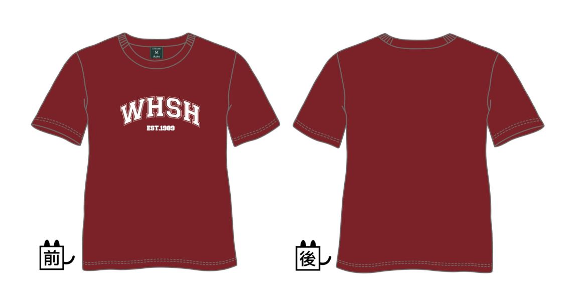 WH經典字母短T T恤,T-shirt,CVC精梳棉,文華高中,WHSH,寧夏日常,字母短T,精梳棉T-shirt,休閒T-shirt 推薦,百搭 T 恤,休閒服飾,日用品,療癒商品,生活選物,網路商店,瑪琪朵嚴選,質感生活,網路選物店,校園紀念品