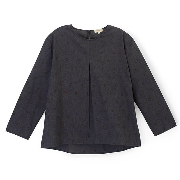 結點刺繡棉麻上衣-共2色 