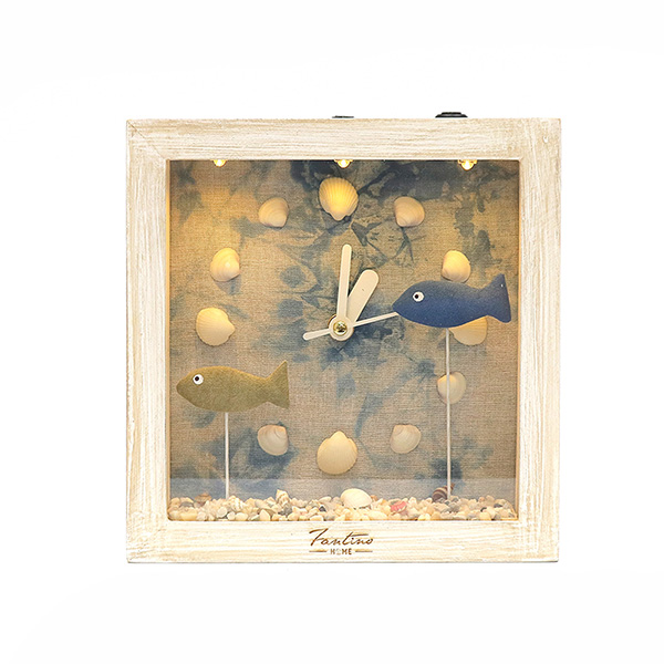 海洋深呼吸 手工木作時鐘-悠游幻境 家居品, 時鐘, 原木時鐘, 海洋時鐘, 手工時鐘, 療癒時鐘