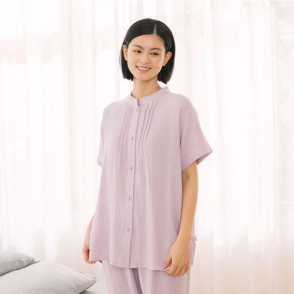 呼吸二重紗開襟上衣-共2色 