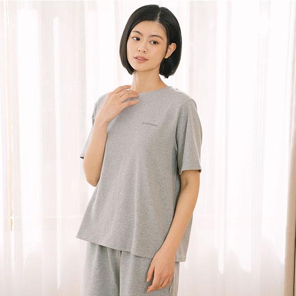 MIT有機棉短袖植絨上衣-共2色 