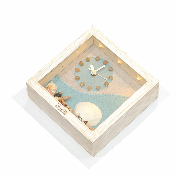 海洋深呼吸 手工木作時鐘-貝殼天堂 左鐘 家居品, 時鐘, 原木時鐘, 海洋時鐘, 手工時鐘, 療癒時鐘