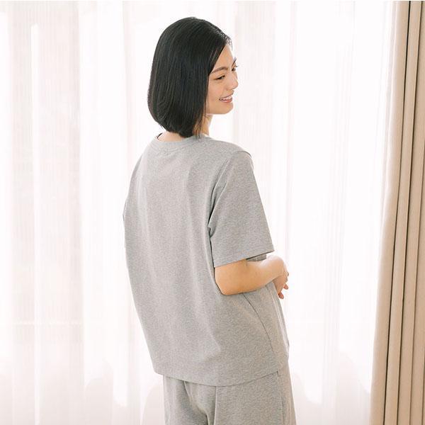 MIT有機棉短袖植絨上衣-共2色 