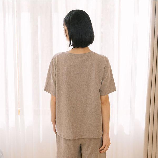 MIT有機棉短袖植絨上衣-共2色 