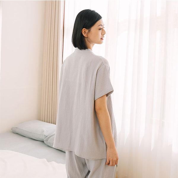 呼吸二重紗開襟上衣-共2色 