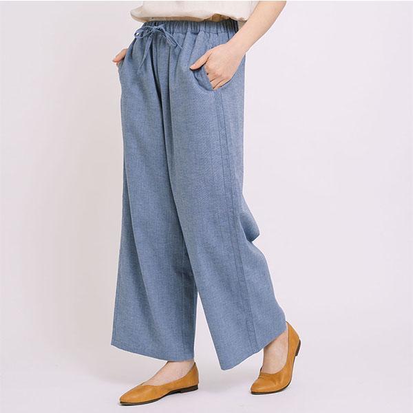 側剪接設計造型長褲-共2色 