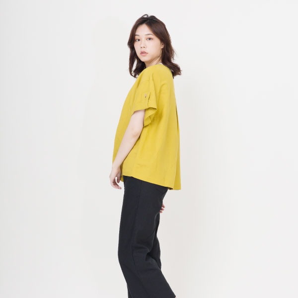 涼爽亞麻寬版上衣(共2色) 亞麻,襯杉,服裝,女裝,fantino