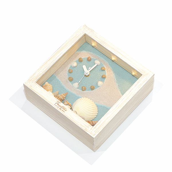 海洋深呼吸 手工木作時鐘-貝殼天堂 鐘左 家居品, 時鐘, 原木時鐘, 海洋時鐘, 手工時鐘, 療癒時鐘