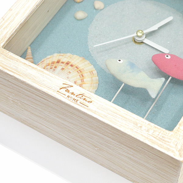 海洋深呼吸 手工木作時鐘-貝殼天堂 鐘右 家居品, 時鐘, 原木時鐘, 海洋時鐘, 手工時鐘, 療癒時鐘