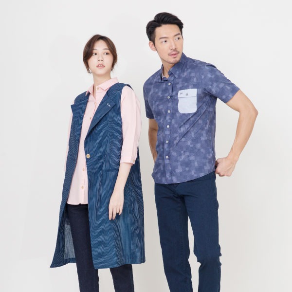 天絲時尚條紋長版背心(深藍條紋) 天絲棉,背心,服裝,女裝,fantino