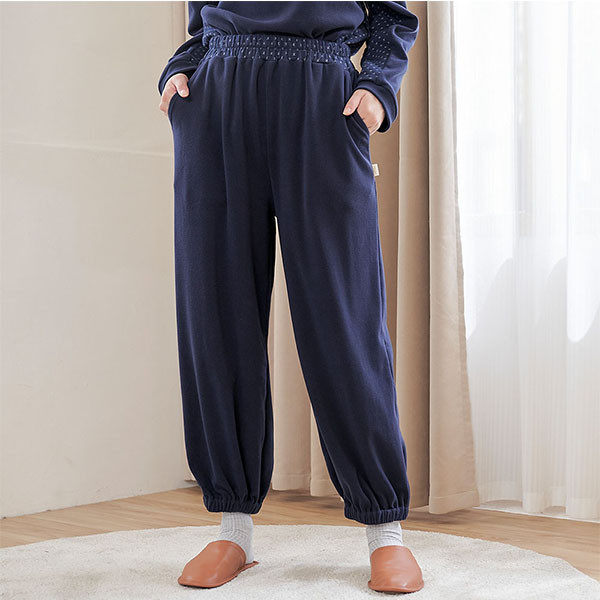 FLEECE搖粒絨舒適縮口長褲-共2色 