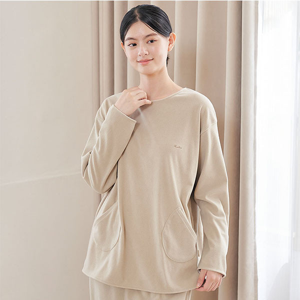 FLEECE搖粒絨口袋造型上衣-共2色 