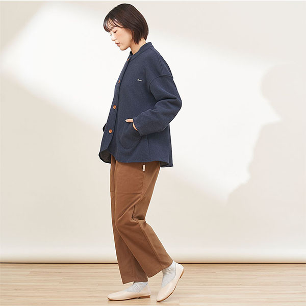 口袋造型內刷毛保暖厚外套-共2色 