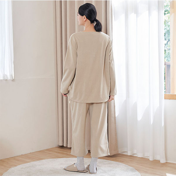 FLEECE搖粒絨口袋造型上衣套裝-共2色 