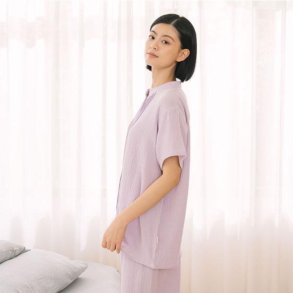 呼吸二重紗開襟上衣-共2色 