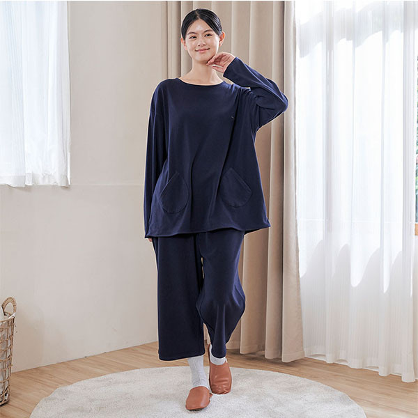 FLEECE搖粒絨口袋造型上衣套裝-共2色 