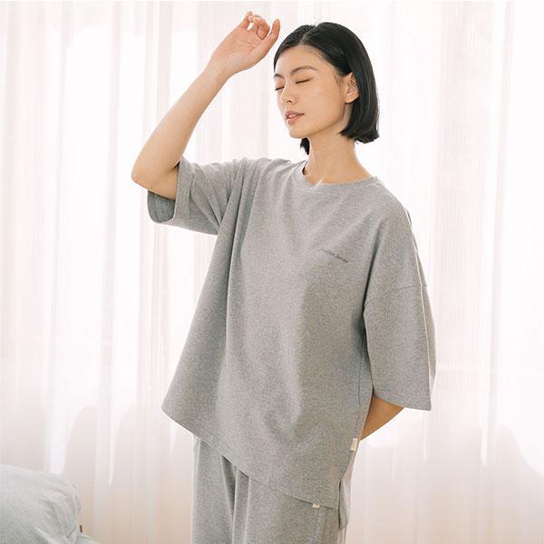 MIT有機棉五分袖上衣-共2色 