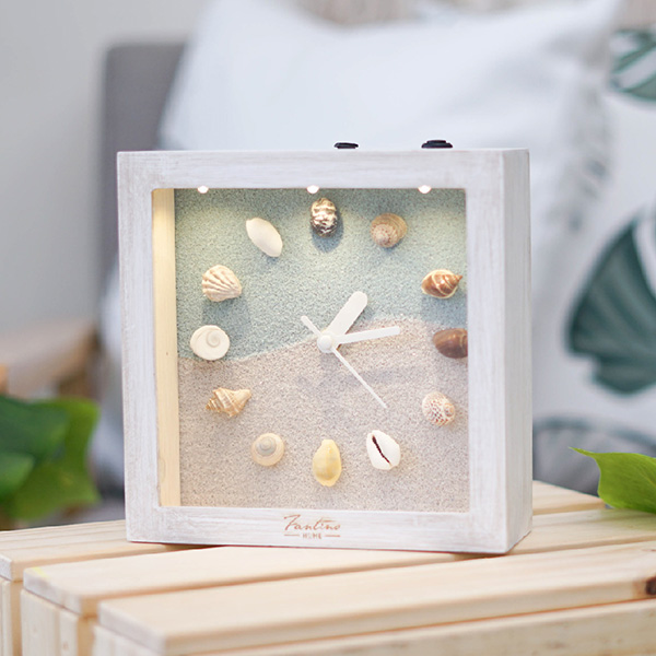 海洋深呼吸 手工木作時鐘-探索深海 魚左 家居品, 時鐘, 原木時鐘, 海洋時鐘, 手工時鐘, 療癒時鐘