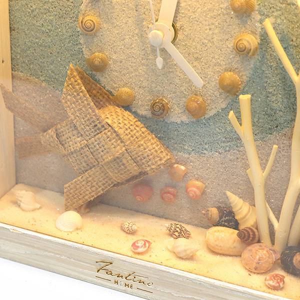 海洋深呼吸 手工木作時鐘-探索深海 魚左 家居品, 時鐘, 原木時鐘, 海洋時鐘, 手工時鐘, 療癒時鐘