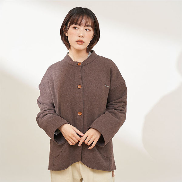 口袋造型內刷毛保暖厚外套-共2色 