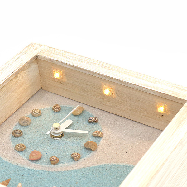 海洋深呼吸 手工木作時鐘-貝殼天堂 鐘左 家居品, 時鐘, 原木時鐘, 海洋時鐘, 手工時鐘, 療癒時鐘