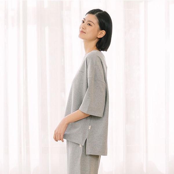 MIT有機棉五分袖上衣-共2色 
