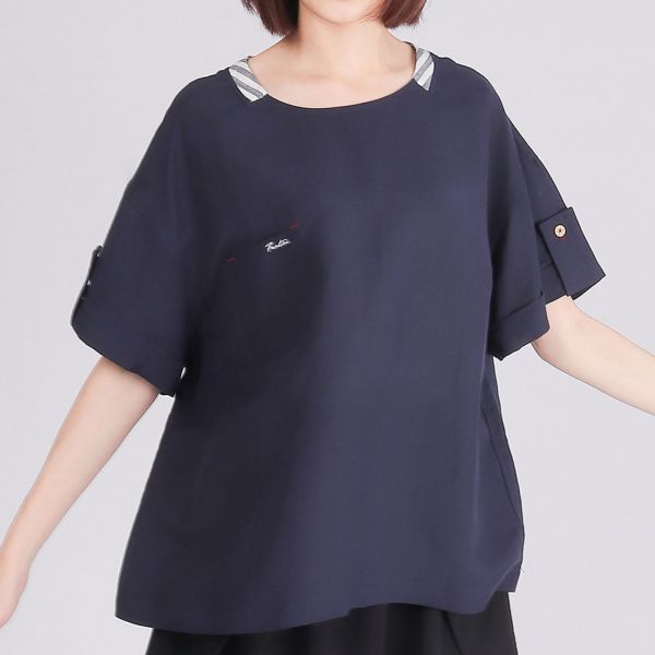 涼爽亞麻寬版上衣(共2色) 亞麻,襯杉,服裝,女裝,fantino