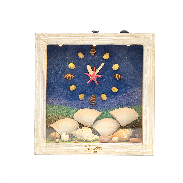 【已售完】海洋深呼吸 手工木作時鐘-海底星空 家居品, 時鐘, 原木時鐘, 海洋時鐘, 手工時鐘, 療癒時鐘