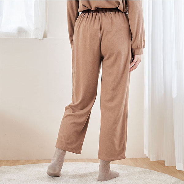 柔軟蠶絲布配色長褲-共2色 