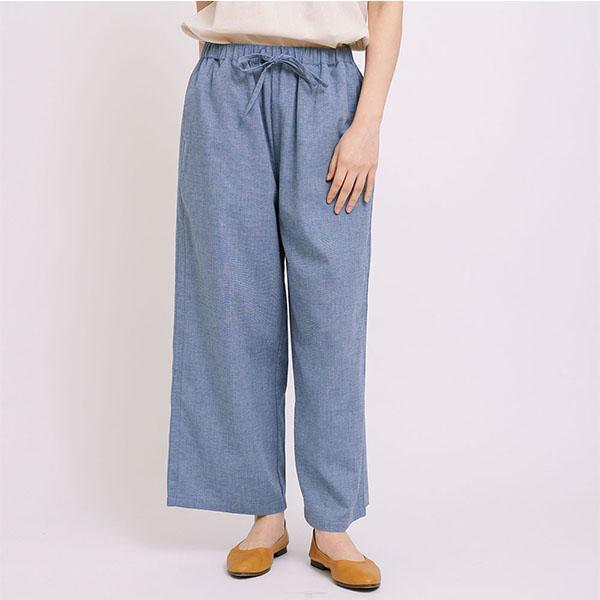 側剪接設計造型長褲-共2色 